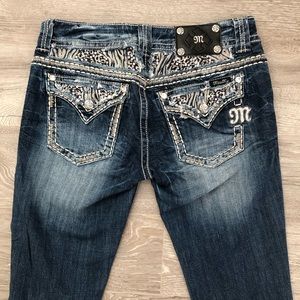 Miss Me Boot Bling Stretch Jeans in Tall Length